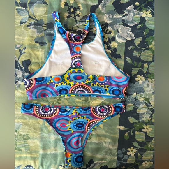 Colorful Patterned Bikini Set - Picture 2 of 2